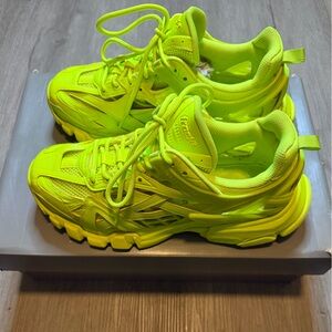 Balenciaga Men’s Track 2 Sneakers Sz 41 US 8 Fluo Yellow